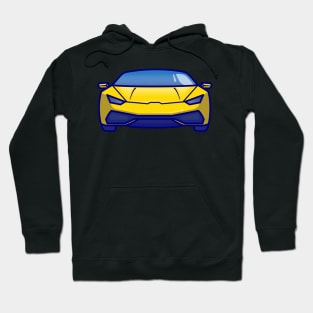 Sport Car Cartoon Hoodie